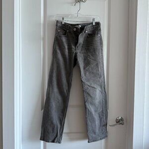 H&M Straight Leg Light Black/Gray Jeans Size 2